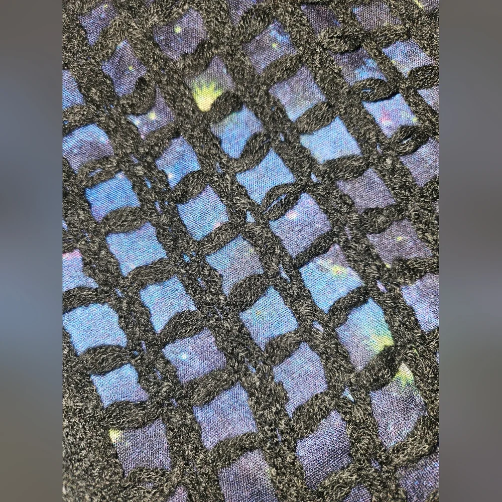 Galaxy Knit Mesh Infinity Scarf